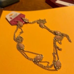 Charming Charlie necklace and earrings pink  16 inches